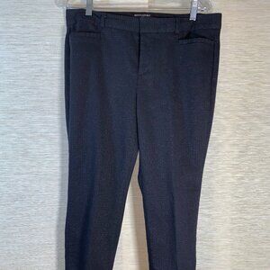 Banana Republic Jackson Ankle Black Dress Pants with Shimmer Sparkle Size 10